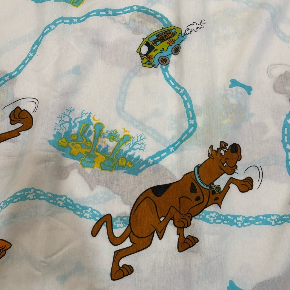 Scooby Doo Full Flat Sheet Vintage Y2K - Picture 7 of 7
